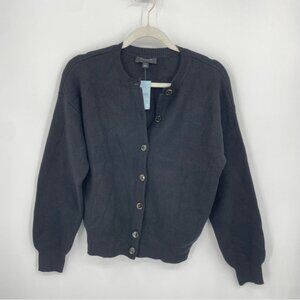 New! Ann Taylor Sz S Petites Black Button Down Casual Cardigan